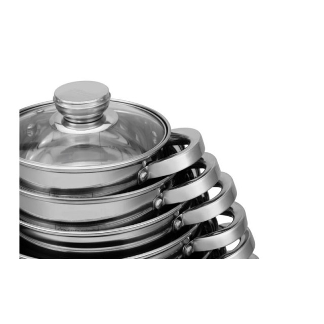 Σετ Μαγειρικών Σκευών από Ανοξείδωτο Ατσάλι 12 τμχ Edenberg EB-4037 Σετ Μαγειρικών Σκευών από Ανοξείδωτο Ατσάλι 12 τμχ Edenberg EB-4037