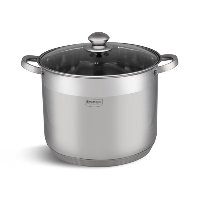 Σετ Μαγειρικών Σκευών από Ανοξείδωτο Ατσάλι με Γυάλινα Καπάκια 10 τ...