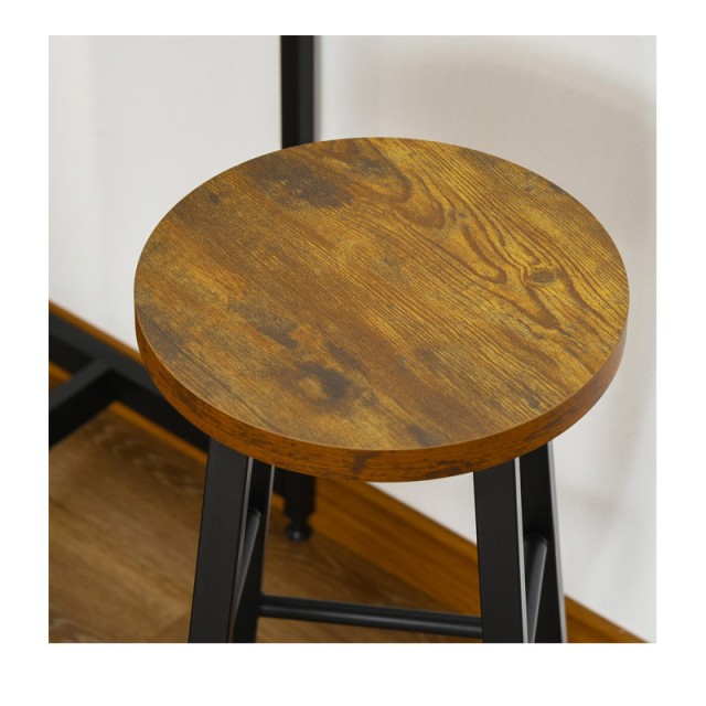 Σετ Μεταλλικό Ορθογώνιο Τραπέζι - Bar 91 x 49 x 91 cm με 2 Σκαμπό HOMCOM 835-489