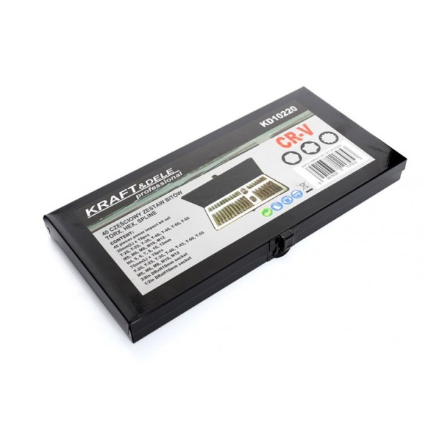 Σετ Μύτες σε Κασετίνα 40 τμχ Kraft&Dele KD-10220