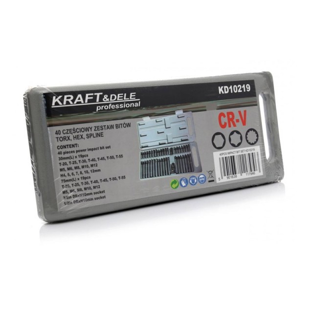 Σετ Μύτες σε Βαλιτσάκι 40 τμχ Kraft&Dele KD-10219
