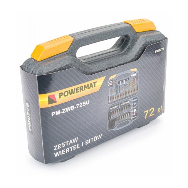 Σετ Τρυπάνια & Μύτες 72 τμχ σε Βαλιτσάκι POWERMAT PM-ZWB-72SU