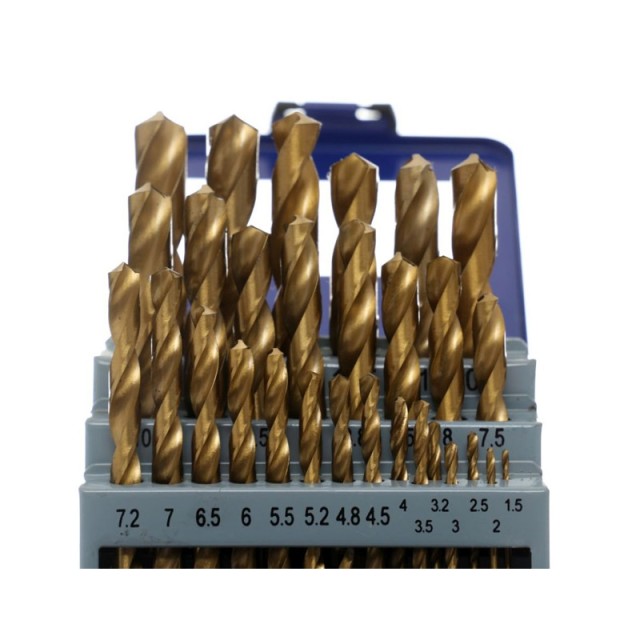 Σετ Τρυπάνια Τιτανίου HSS 1.5 - 12.7 mm 29 τμχ TAGRED TA1036