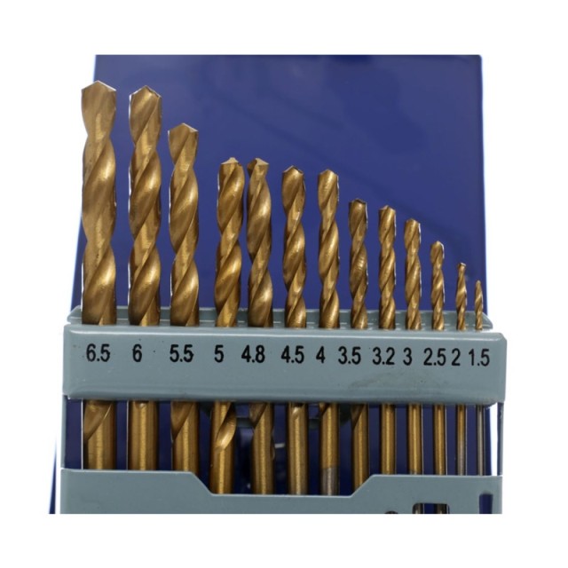 Σετ Τρυπάνια Τιτανίου HSS 1.5 - 6.5 mm 13 τμχ TAGRED TA1033