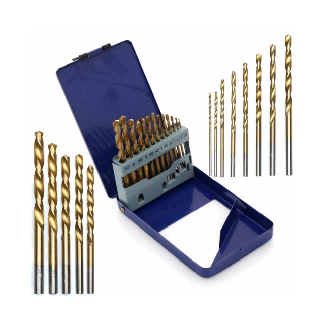 Σετ Τρυπάνια Τιτανίου HSS 1.5 - 6.5 mm 13 τμχ TAGRED TA1033