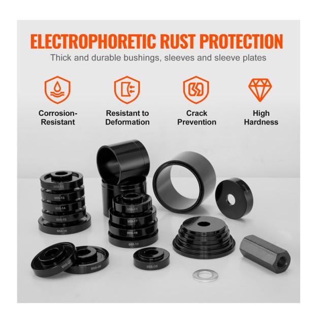 Σετ Δίσκοι Τοποθέτησης Ρουλεμάν Μπροστινού Τροχού Αυτοκινήτου 24 τμ...