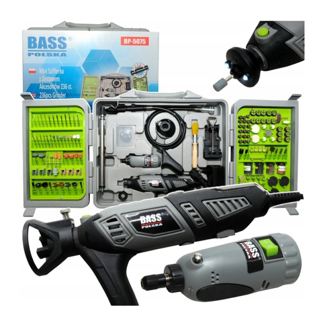 Σετ Ευθείς Λειαντήρες με Αξεσουάρ 236 τμχ Bass Polska BP-5075