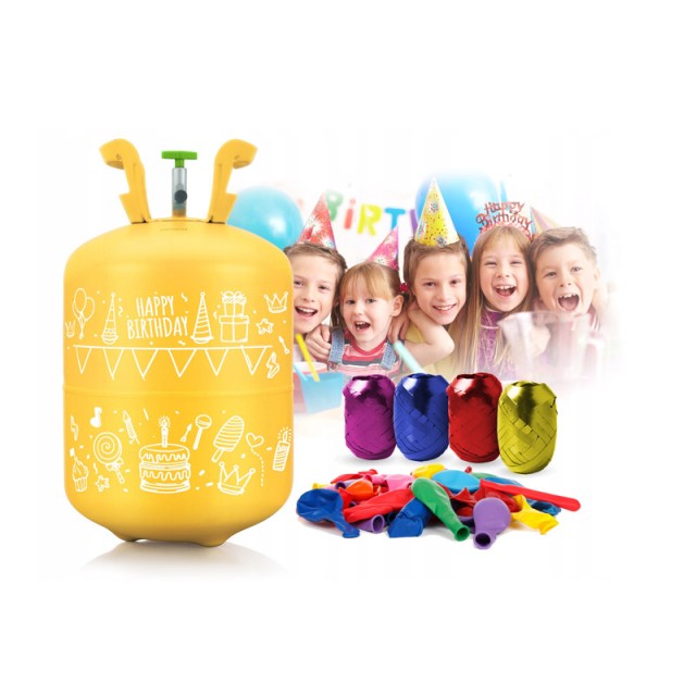 Σετ Φιάλη Ήλιον 0.20 m3 με Μπαλόνια και Κορδέλα Ricokids 799000