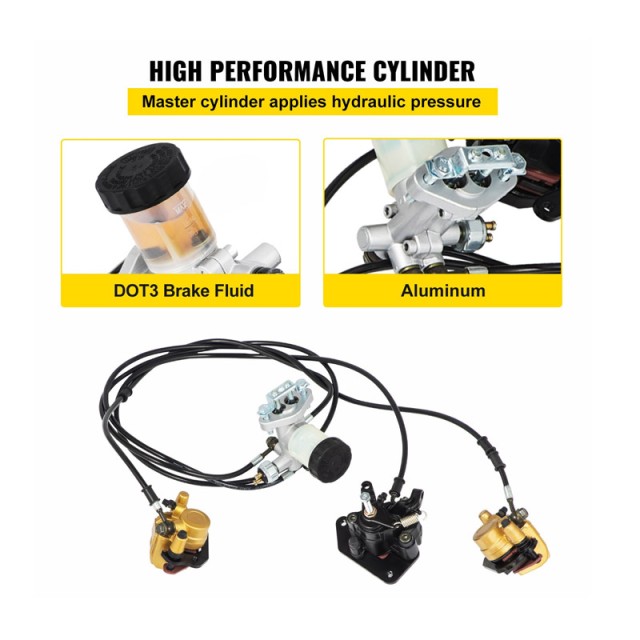 Σετ Υδραυλικών Φρένων για Go-Kart VEVOR 02-08KDCSCTJ00001V0 Σετ Υδραυλικών Φρένων για Go-Kart VEVOR 02-08KDCSCTJ00001V0