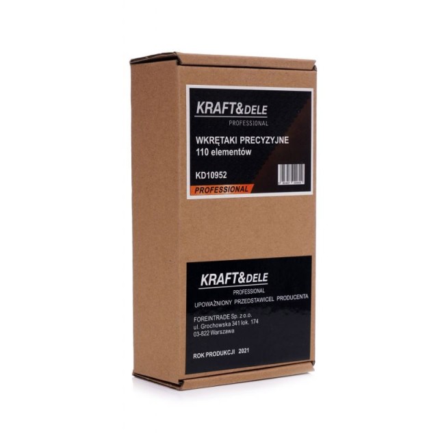 Σετ Κατσαβίδι με Μύτες Ακριβείας 110 τμχ Kraft&Dele KD-10952