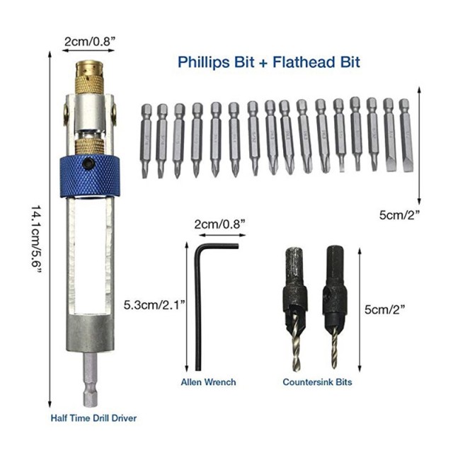Σετ Κεφαλής Τρυπανιού και Δράπανου SPM DYN-DrillBitSet