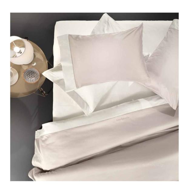 Σετ King Size Σεντόνια με 2 Μαξιλαροθήκες 270 x 280 cm 4 τμχ Silky Natural/Ivory Guy Laroche 1110030119005