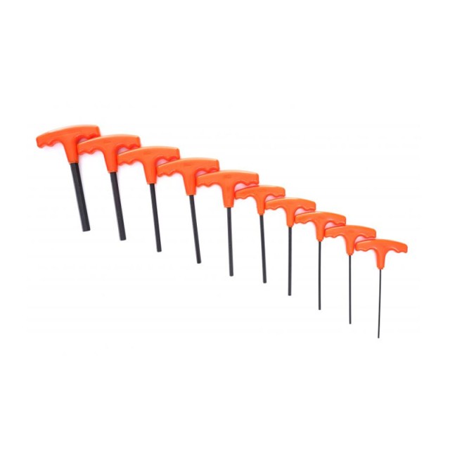 Σετ Κλειδιά Allen HEX Τύπου Τ με Βάση 10 τμχ Kraft&Dele KD-10948
