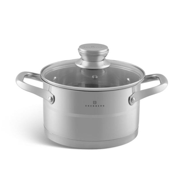 Σετ Μαγειρικών Σκευών από Ανοξείδωτο Ατσάλι με Γυάλινα Καπάκια 12 τ... Σετ Μαγειρικών Σκευών από Ανοξείδωτο Ατσάλι με Γυάλινα Καπάκια 12 τ...