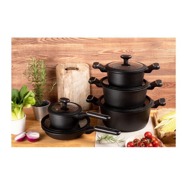 Σετ Μαγειρικών Σκευών με Αντικολλητική Κεραμική Μαρμάρινη Επίστρωση... Σετ Μαγειρικών Σκευών με Αντικολλητική Κεραμική Μαρμάρινη Επίστρωση...