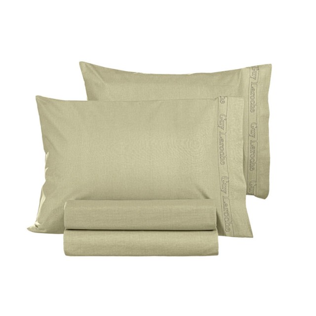 Σετ Μαξιλαροθήκες 50 x 70 cm 2 τμχ Color Plus Olive Guy Laroche 1117092123014