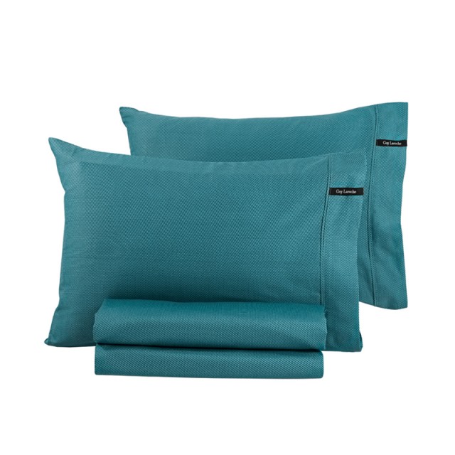 Kissenbezug-Set 50 x 70 cm 2-tlg. Minimal Petrol Guy Laroche 1117092223015