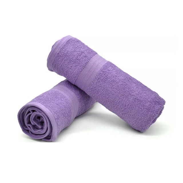 Set of 10 Towels from 100% Cotton Purple Bassetti QAD-SA-LA