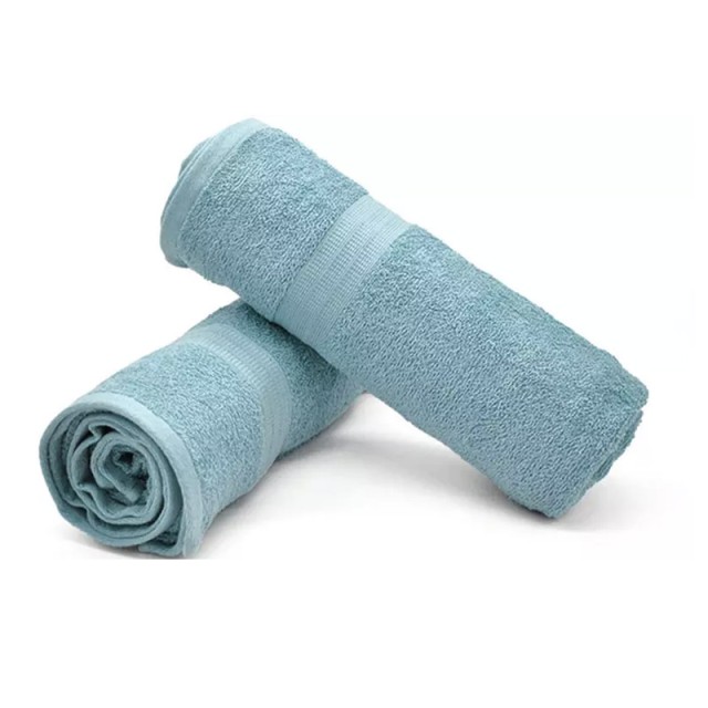 Set of 10 Towels from 100% Cotton Bassetti Petrol Color QAD-SA-BA