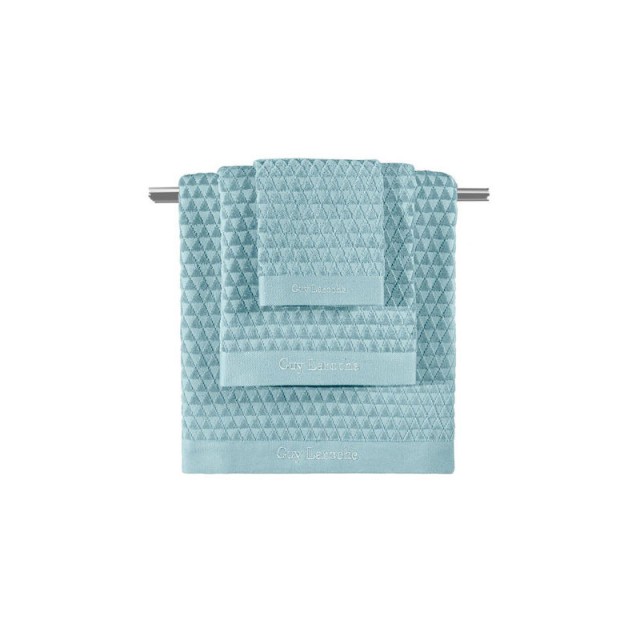 3er-Set Badetücher, 100 % Baumwolle, Tokyo Aqua, Guy Laroche 1122090123010