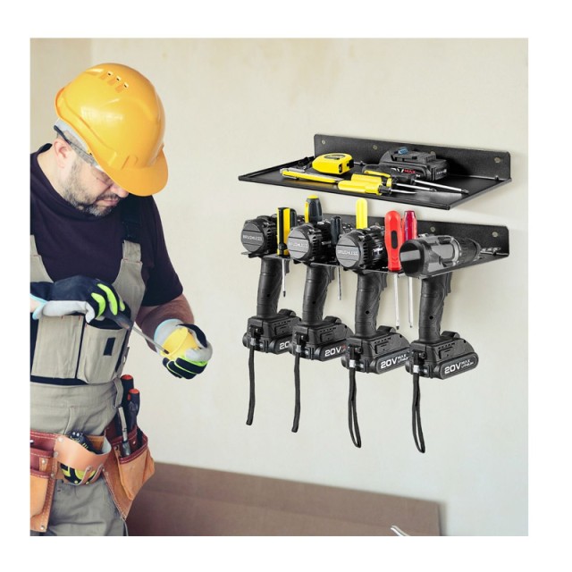 Σετ Μεταλλικά Ράφια Εργαλείων 43 x 21.5 x 5 cm 2 τμχ Costway TA10012