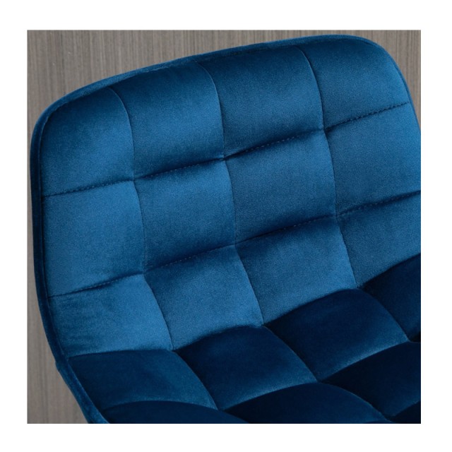 Σετ Μεταλλικά Σκαμπό Μπαρ με Βελούδινη Επένδυση 45 x 47 x 88 cm 2 τ...