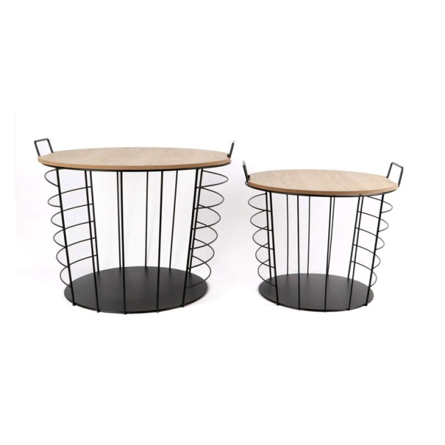 Σετ Βοηθητικά Μεταλλικά Τραπέζια 50 x 50 x 40 cm Lennart Lifa-Livin...
