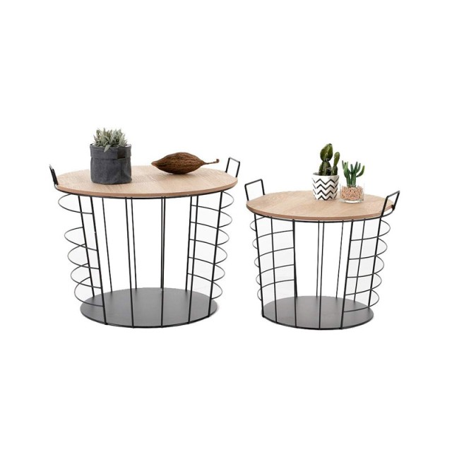 Σετ Βοηθητικά Μεταλλικά Τραπέζια 50 x 50 x 40 cm Lennart Lifa-Livin...