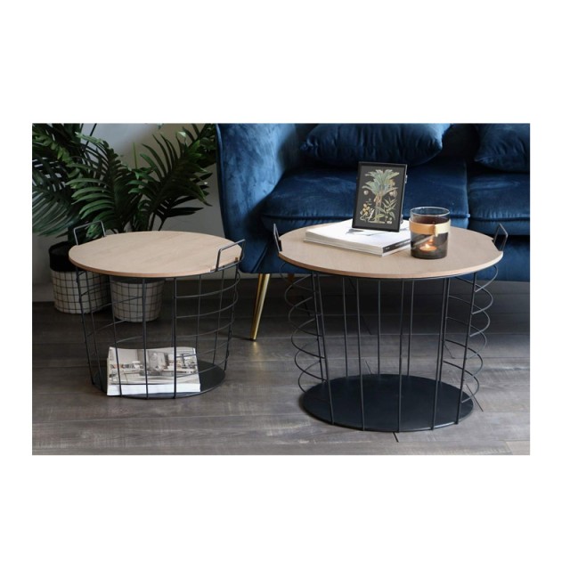 Σετ Βοηθητικά Μεταλλικά Τραπέζια 50 x 50 x 40 cm Lennart Lifa-Livin...