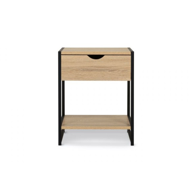 Σετ Μεταλλικά - Ξύλινα Κομοδίνα 40 x 40 x 50 cm 2 τμχ Idomya 30084318