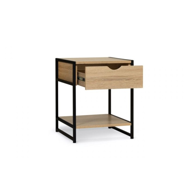 Σετ Μεταλλικά - Ξύλινα Κομοδίνα 40 x 40 x 50 cm 2 τμχ Idomya 30084318