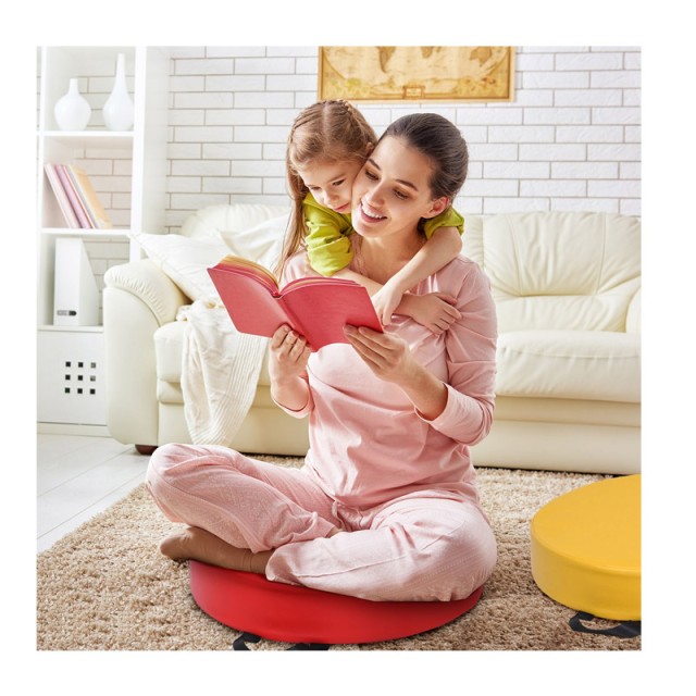 Σετ Παιδικά Στρογγυλά Μαξιλάρια Δαπέδου 6 τμχ Costway FH10074CL