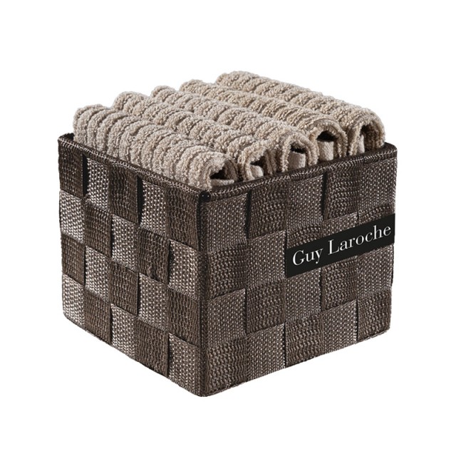 Handtuchset 100% Baumwolle 30 x 30 cm 5 Stück in Box Lino Be My Guest Guy Laroche 1122086220000-Lino