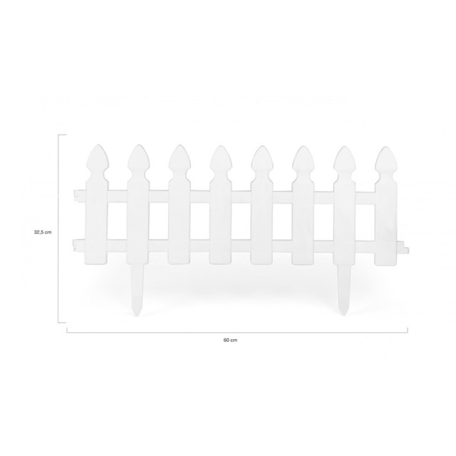 Σετ Πλαστικά Κάγκελα Περίφραξης 60 x 30.5 cm 10 τμχ Inkazen 40054151