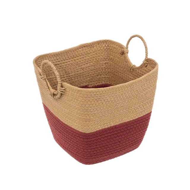 Σετ Ψάθινα Καλάθια Αποθήκευσης 37 x 32.5 x 36 cm 3 τμχ 5Five Simply Smart 174746C