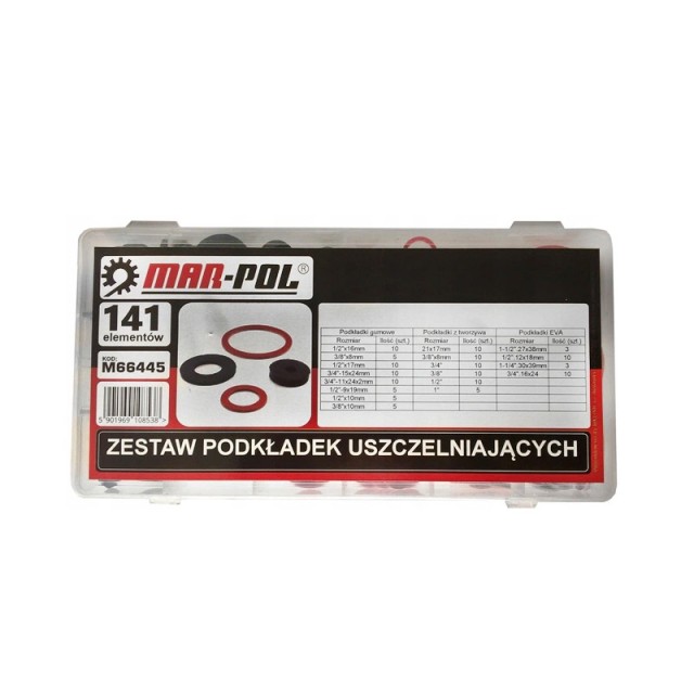 Σετ Ροδέλες Στεγανοποίησης 114 τμχ MAR-POL M66445