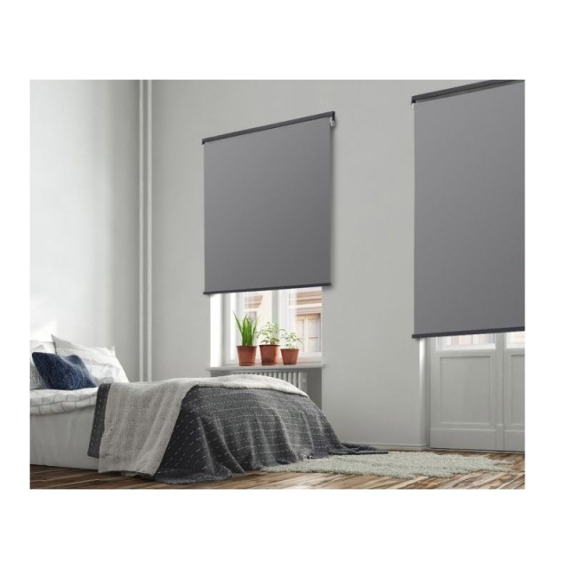 Σετ Ρόλερ Ολικής Συσκότισης Blackout 120 x 225 cm 3 τμχ Χρώματος Γκ...
