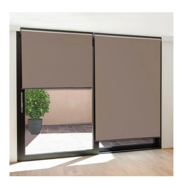 Σετ Ρόλερ Ολικής Συσκότισης Blackout 120 x 225 cm 3 τμχ Χρώματος Taupe Inkazen 30060163