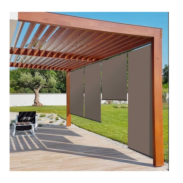Σετ Ρόλερ Ολικής Συσκότισης Blackout 120 x 225 cm 3 τμχ Χρώματος Taupe Inkazen 30060163