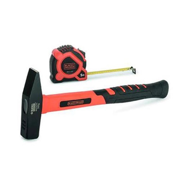 Σετ Σφυρί και Μετροταινία 2 τμχ Black & Decker BDHT9-30092