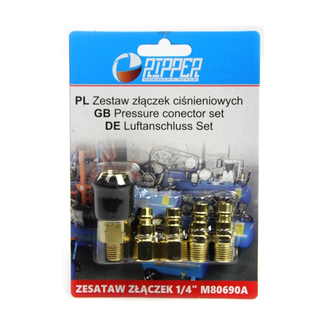 Σετ Συνδέσμων Πίεσης 1/4 5 τμχ RIPPER M80690A