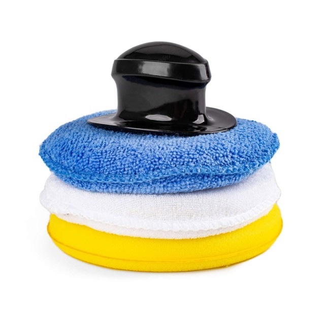 Σετ Στρογγυλά Σφουγγάρια Γυαλίσματος Αυτοκινήτου από Μικροΐνες με Λ... Σετ Στρογγυλά Σφουγγάρια Γυαλίσματος Αυτοκινήτου από Μικροΐνες με Λ...