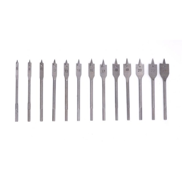 Σετ Τρυπάνια Φτερού Ξύλου 6-25 mm 13 τμχ Kraft&Dele KD-10549