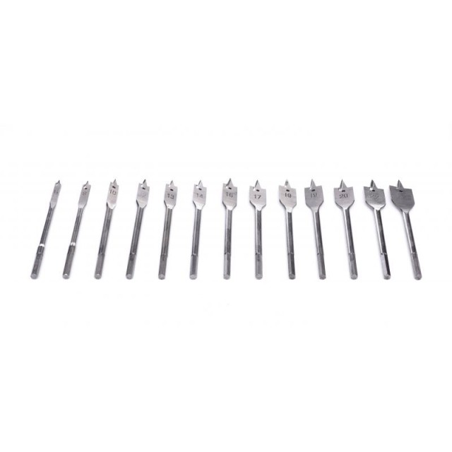 Σετ Τρυπάνια Φτερού Ξύλου 6-25 mm 13 τμχ Kraft&Dele KD-10549