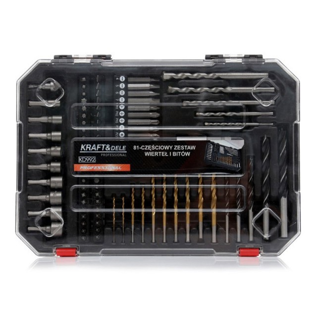 Σετ Τρυπάνια & Μύτες 81 τμχ Kraft&Dele KD-992