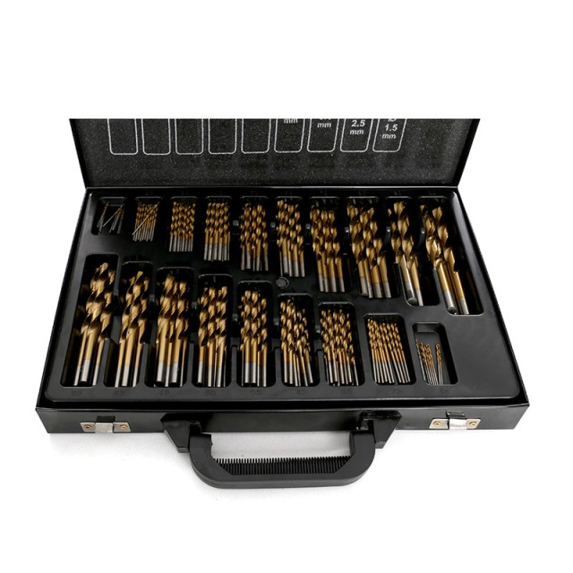 Σετ Τρυπάνια Τιτανίου HSS-TIN 170 τμχ σε Μεταλλικό Βαλιτσάκι TAGRED...