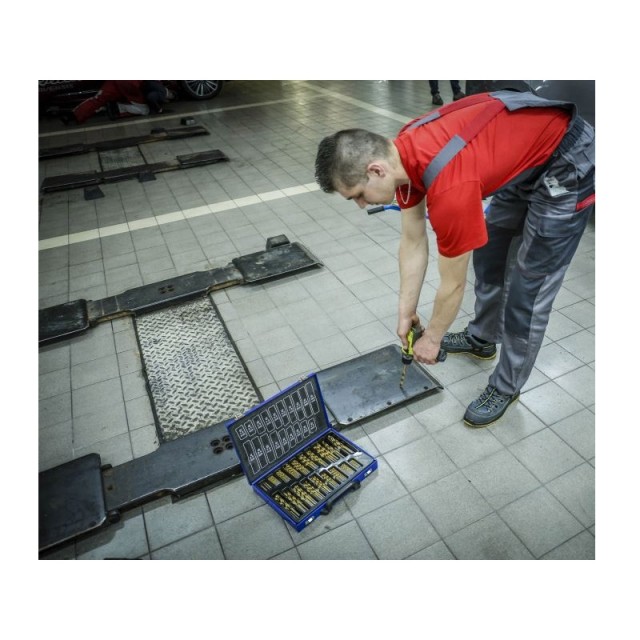 Σετ Τρυπάνια Τιτανίου HSS-TIN 170 τμχ σε Μεταλλικό Βαλιτσάκι TAGRED TA1313