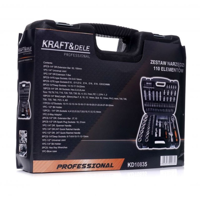 Σετ Βαλιτσάκι Εργαλείων 101 τμχ Kraft&Dele KD-10835