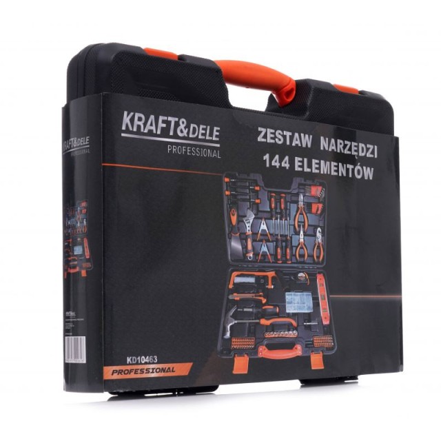 Σετ Βαλιτσάκι Εργαλείων 144 τμχ Kraft&Dele KD-10463