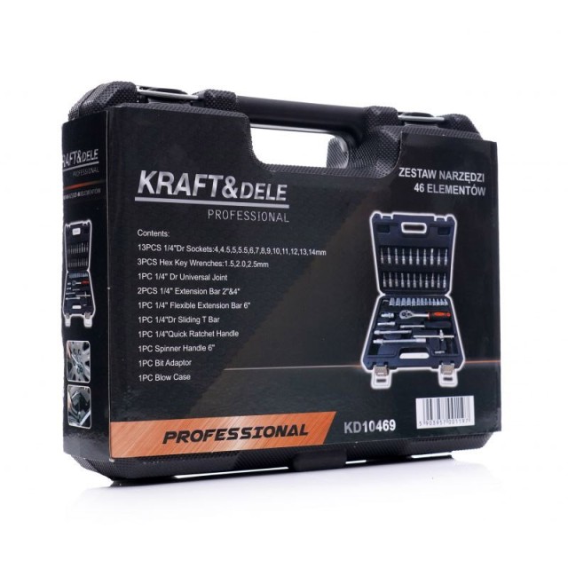 Σετ Βαλιτσάκι Εργαλείων 46 τμχ Kraft&Dele KD-10469